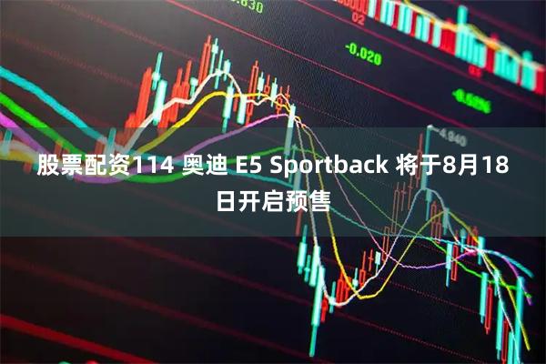 股票配资114 奥迪 E5 Sportback 将于8月18日开启预售
