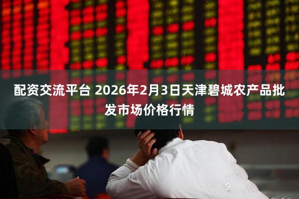 配资交流平台 2026年2月3日天津碧城农产品批发市场价格行情